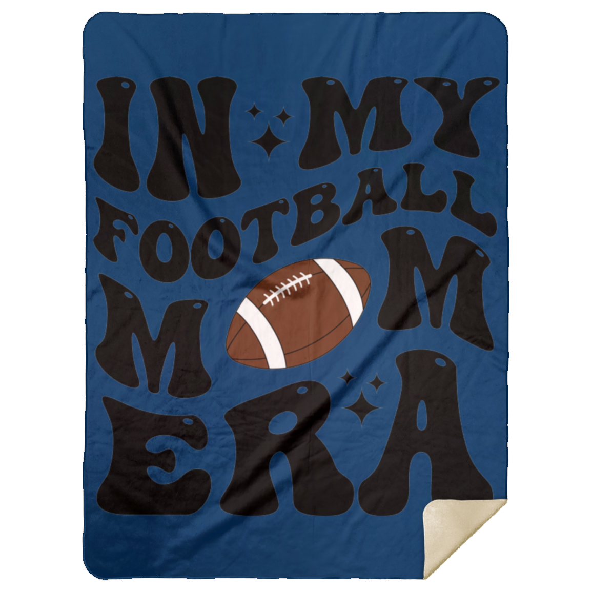 Football Mom MSHL Premium Sherpa Blanket 60x80