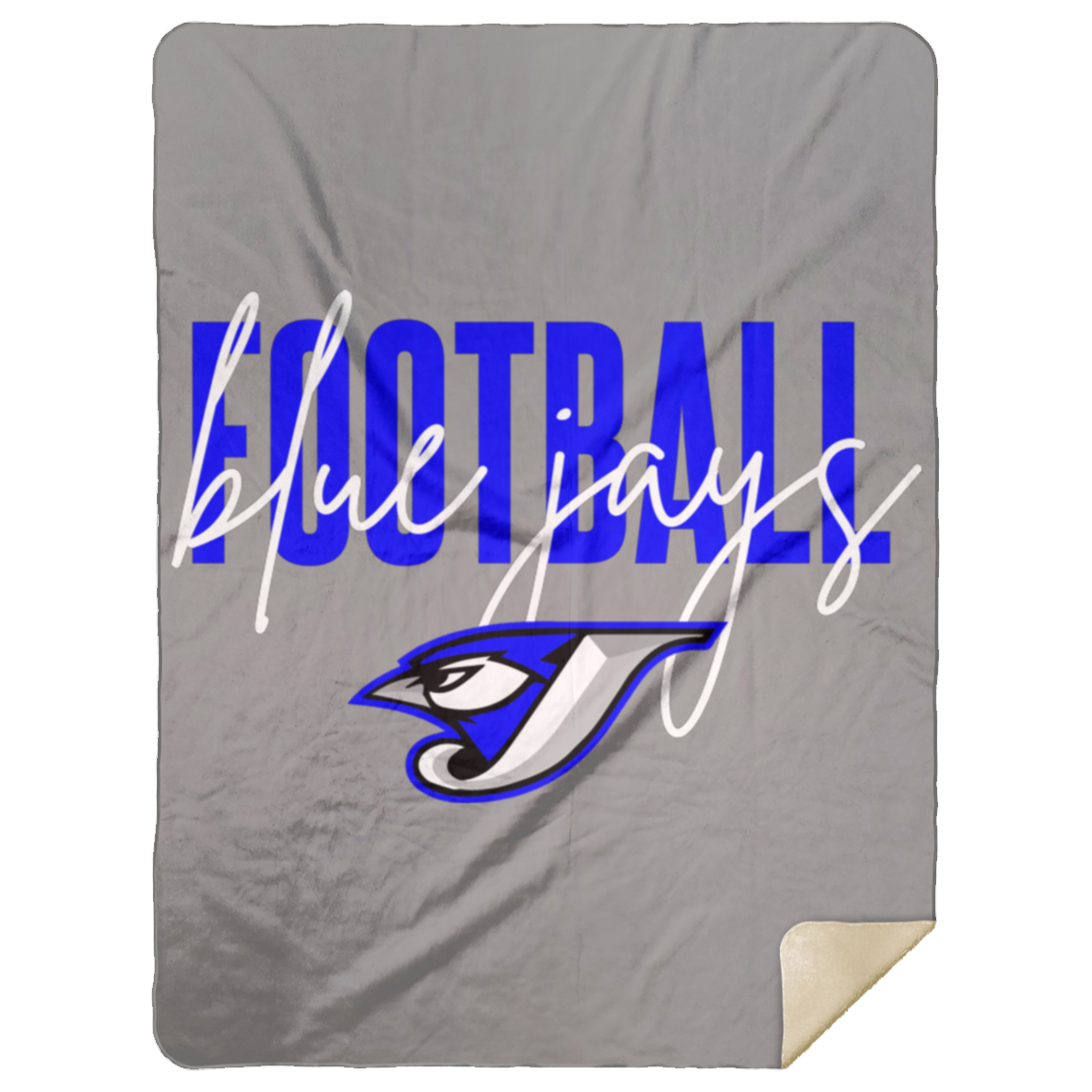 Script Football MSHL Premium Sherpa Blanket 60x80