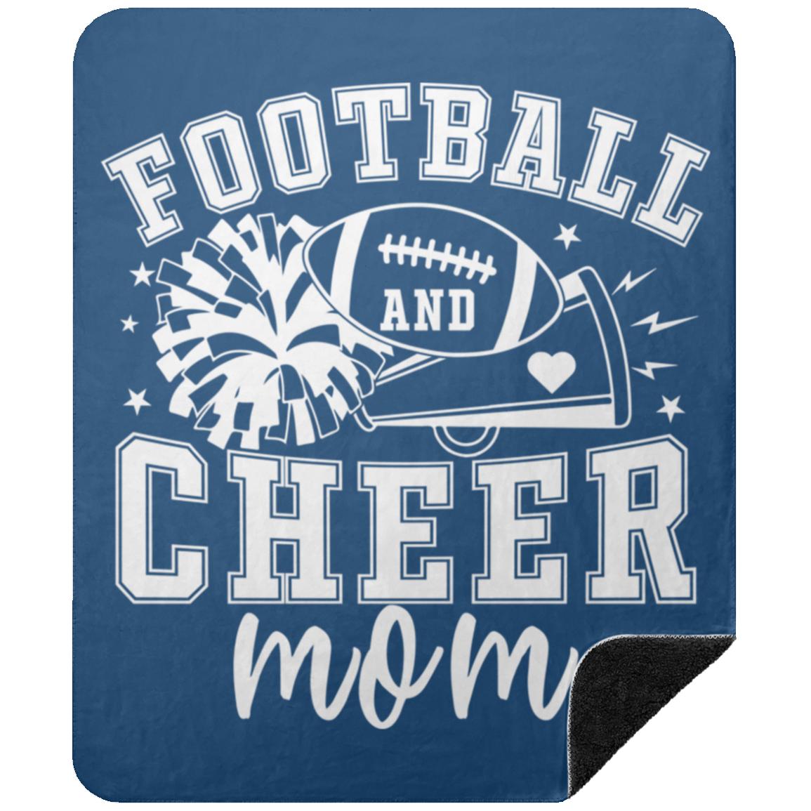 Mom of Both BSHM Premium Black Sherpa Blanket 50x60