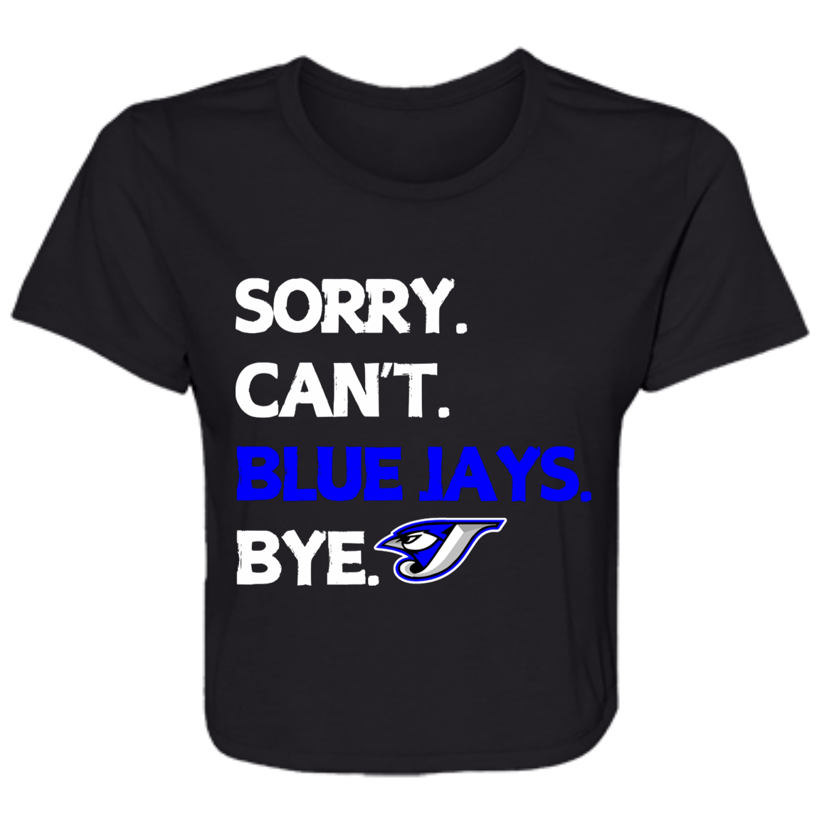 B8882 Ladies' Flowy Cropped Tee