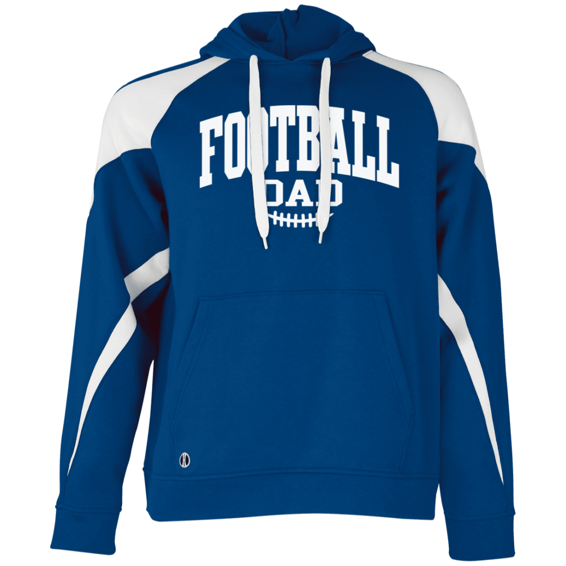 Football Dad 229546 Athletic Colorblock Fleece Hoodie