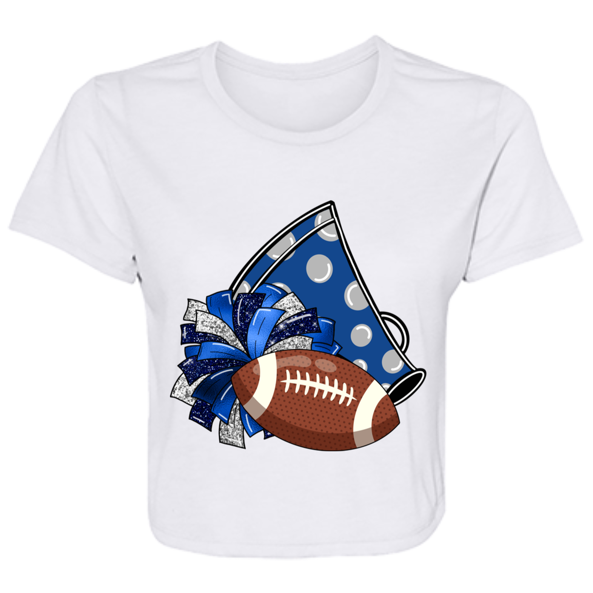 LBJ3 B8882 Ladies' Flowy Cropped Tee