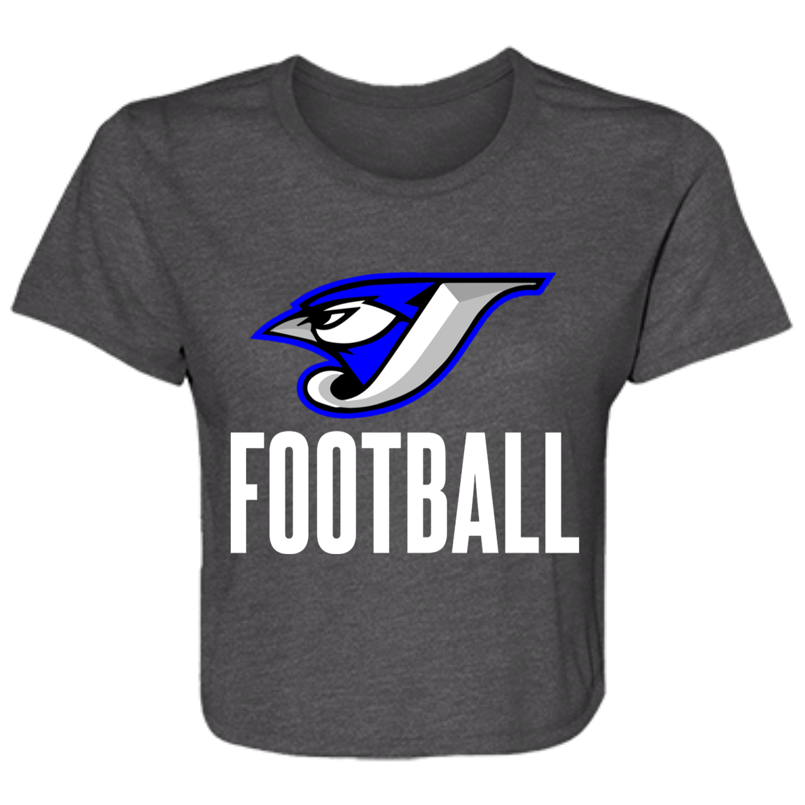 Logo Football B8882 Ladies' Flowy Cropped Tee