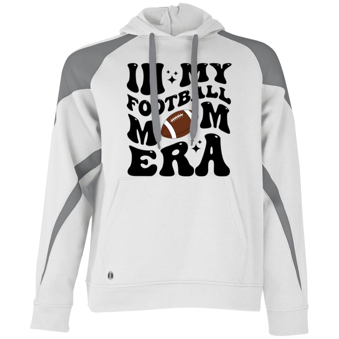 Football Mom 229546 Athletic Colorblock Fleece Hoodie