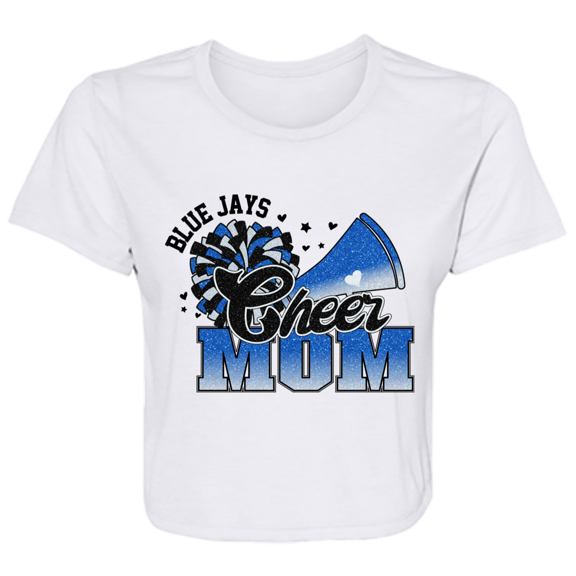 Cheer Mom B8882 Ladies' Flowy Cropped Tee