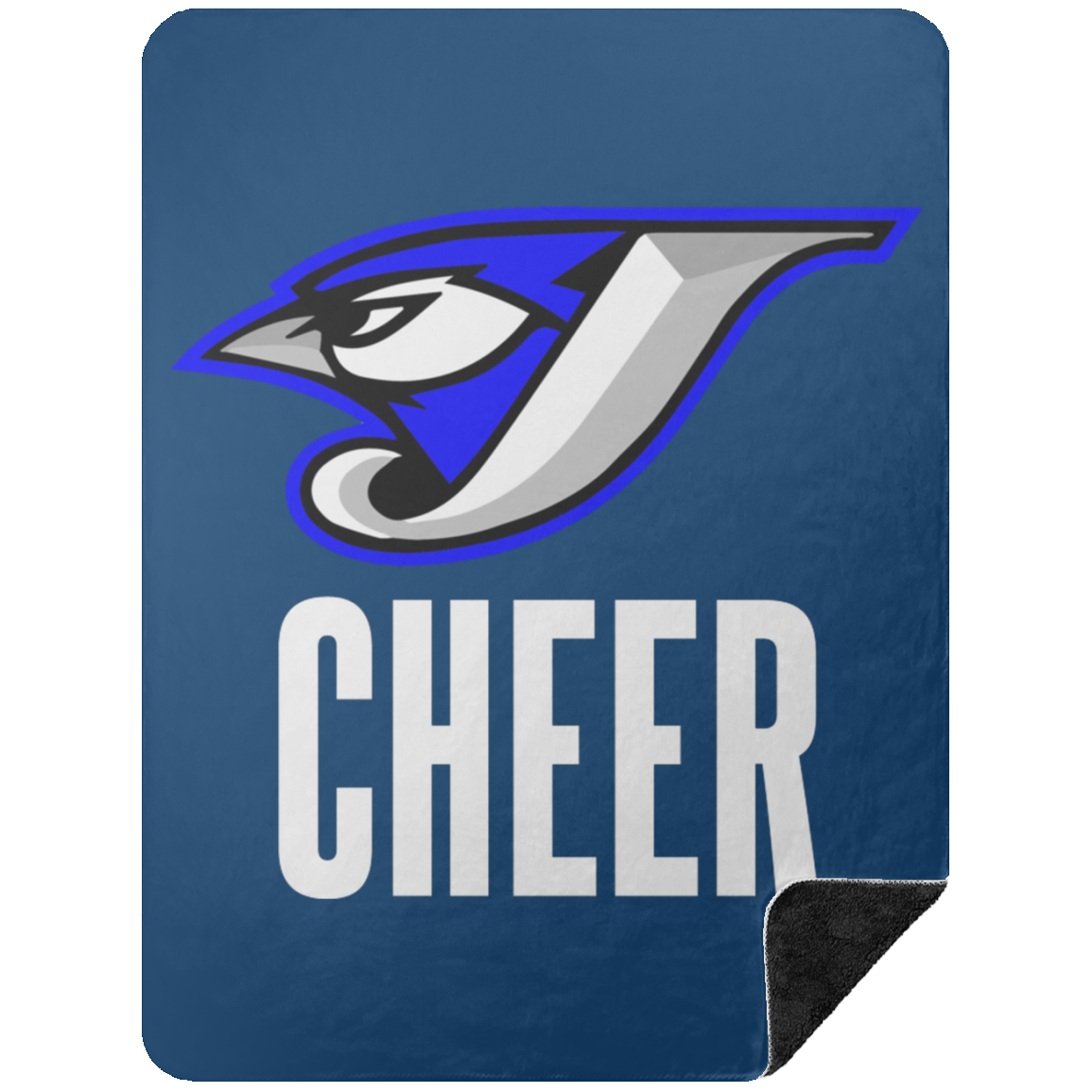 Logo Cheer BSHL Premium Black Sherpa Blanket 60x80