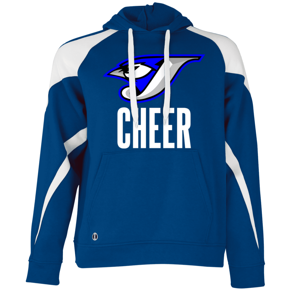 Logo Cheer 229546 Athletic Colorblock Fleece Hoodie