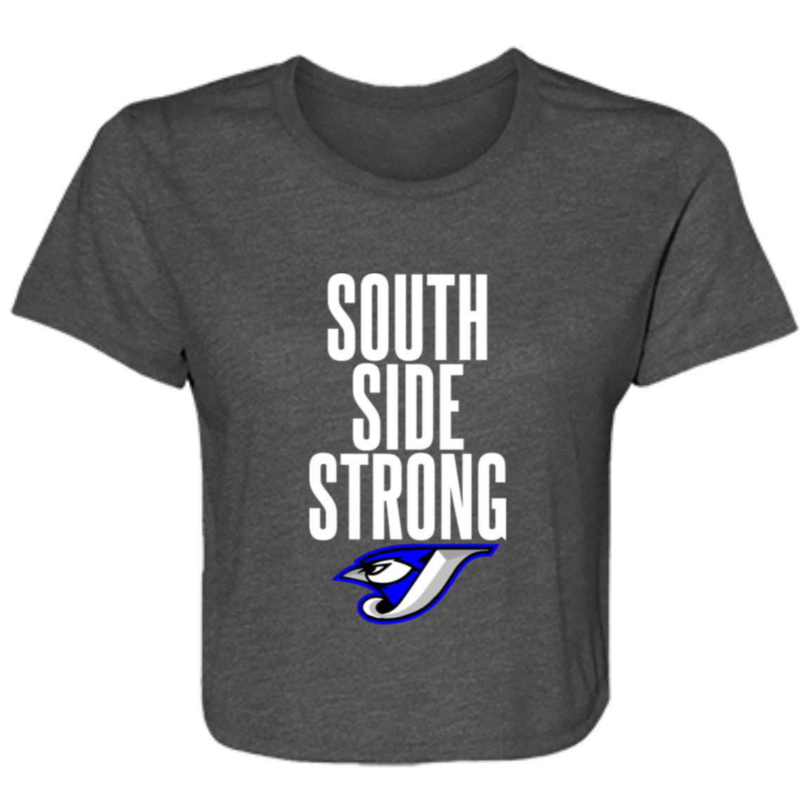 South Side Strong B8882 Ladies' Flowy Cropped Tee