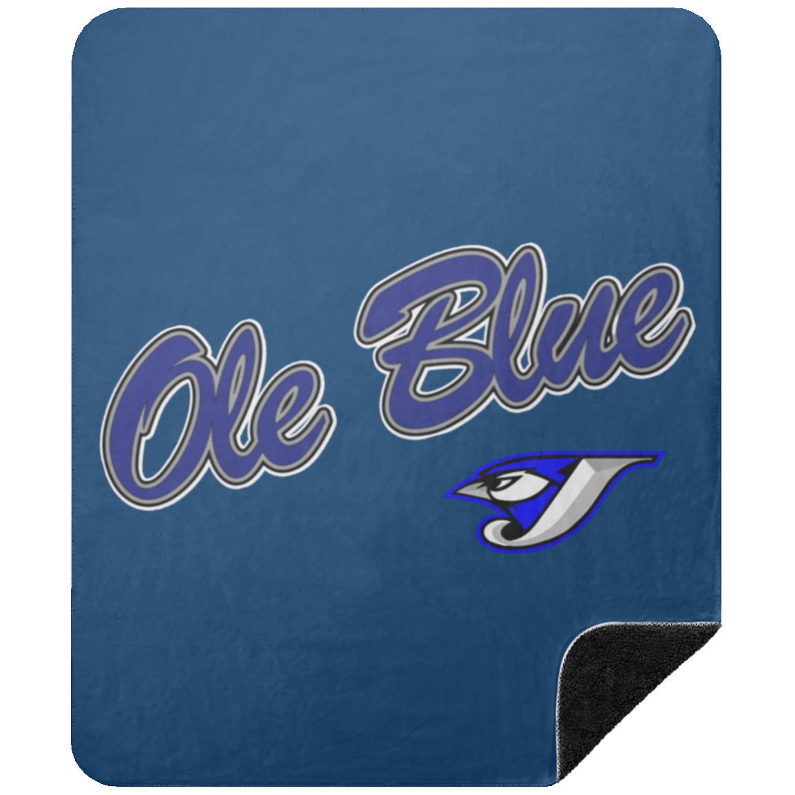 Ole Blue BSHM Premium Black Sherpa Blanket 50x60