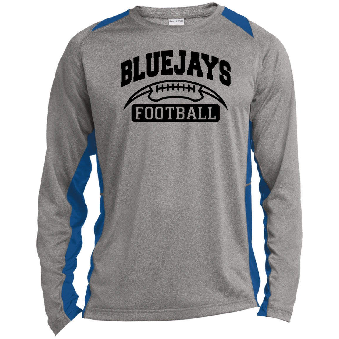 LBJ2 ST361LS Long Sleeve Heather Colorblock Performance Tee