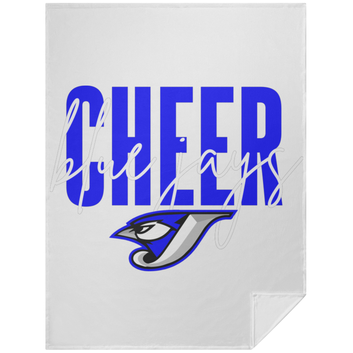 Script Cheer TVL Twin Velvet Blanket 60x80