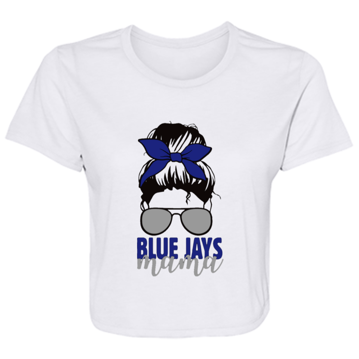 Blue Jays Mama B8882 Ladies' Flowy Cropped Tee