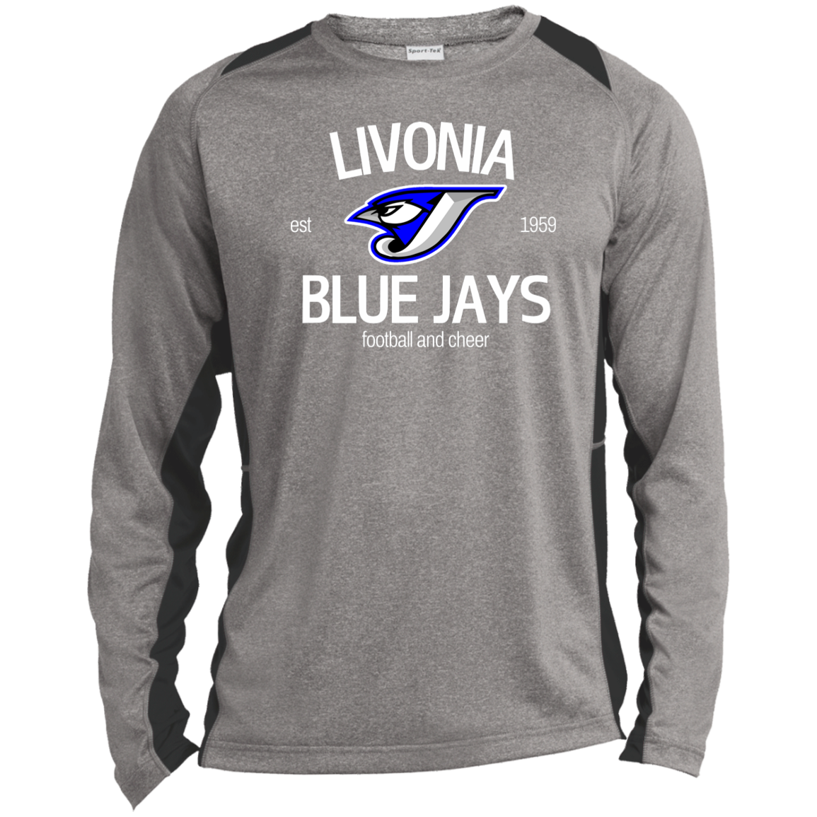 ST361LS Long Sleeve Heather Colorblock Performance Tee