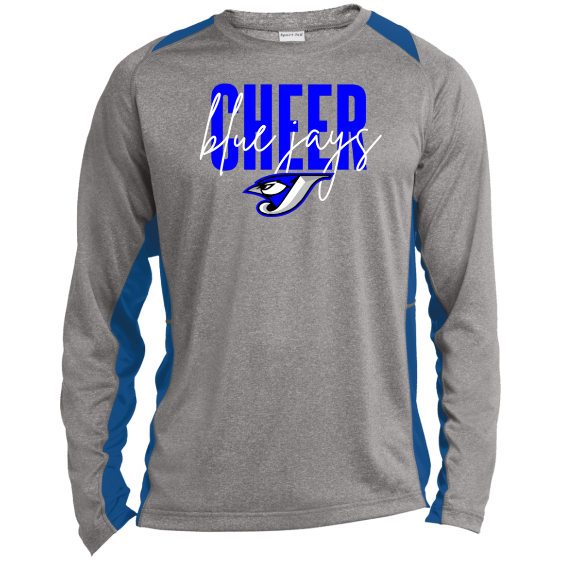 Script Cheer ST361LS Long Sleeve Heather Colorblock Performance Tee