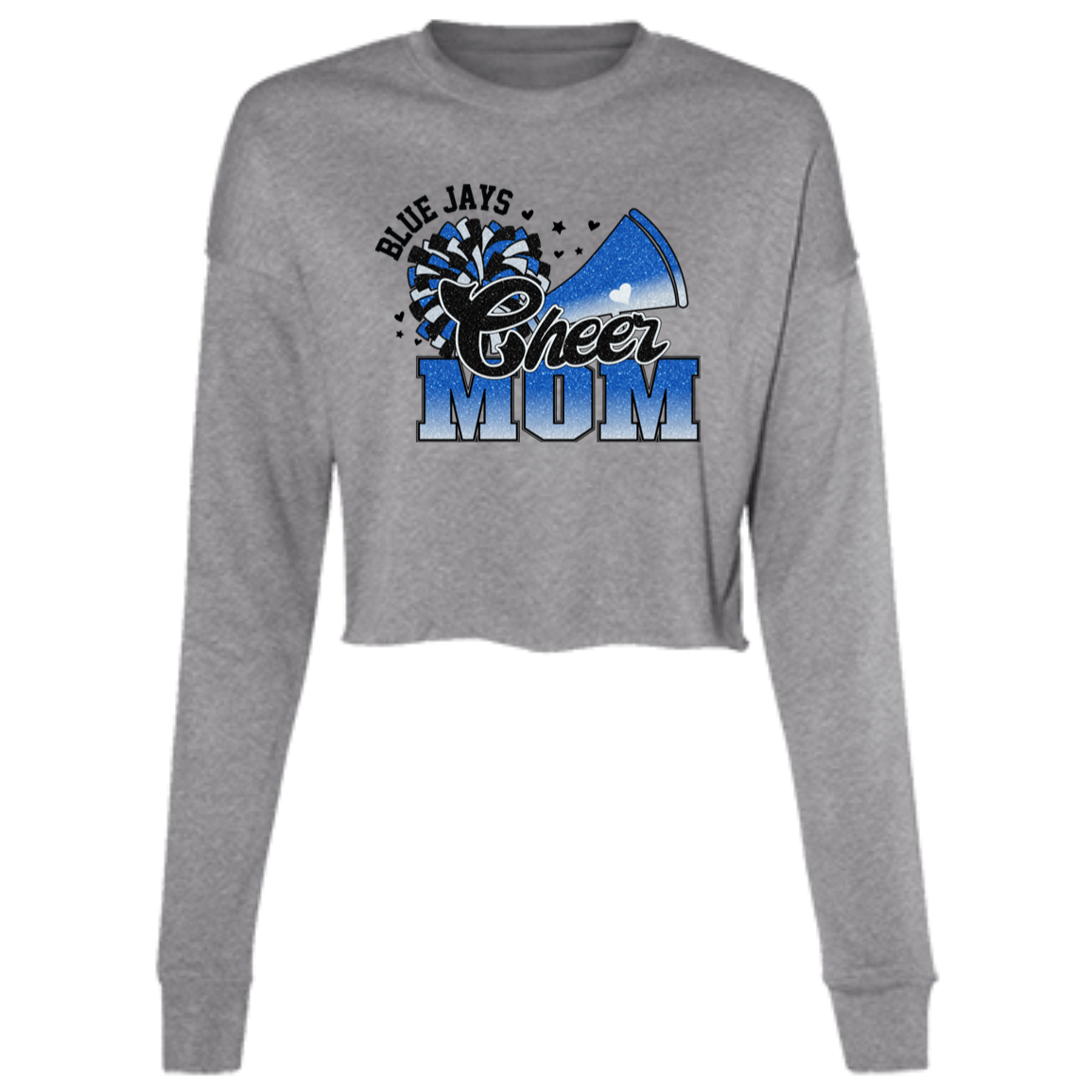 Cheer Mom B7503 Ladies' Cropped Fleece Crew