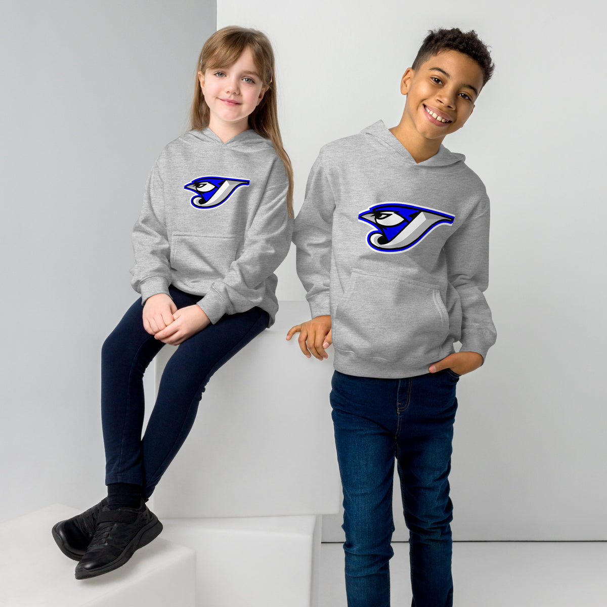 Logo Kids fleece hoodie