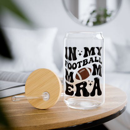 Football Mom Sipper Glass, 16oz