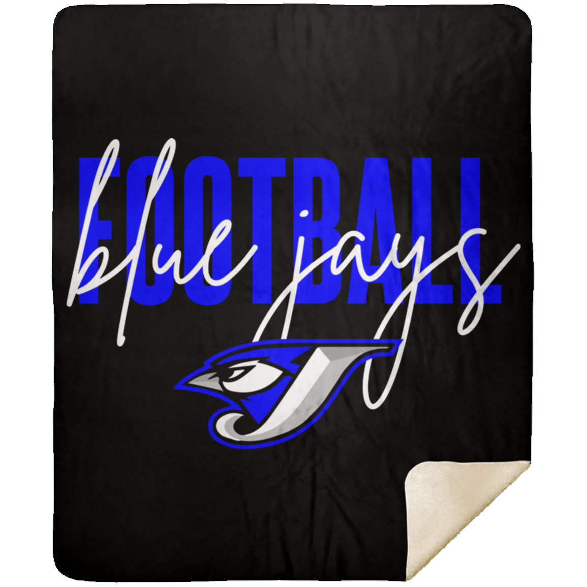Script Football MSHM Premium Sherpa Blanket 50x60