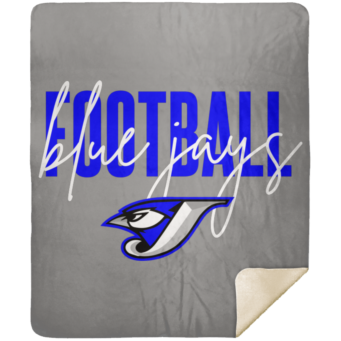 Script Football MSHM Premium Sherpa Blanket 50x60