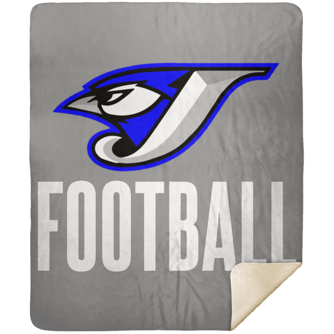 Logo Football MSHM Premium Sherpa Blanket 50x60