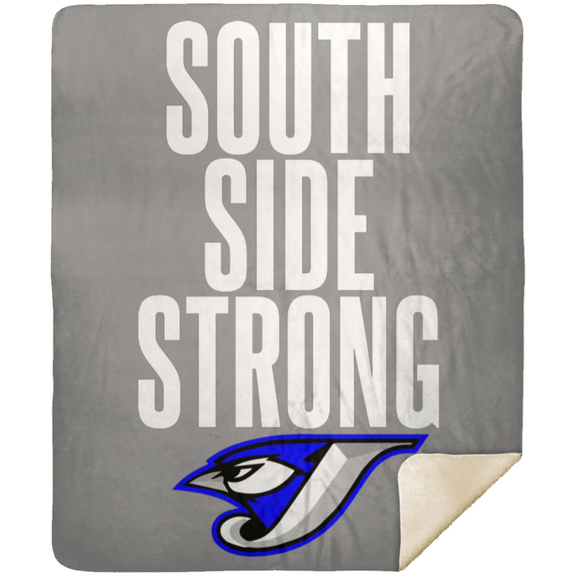 South Side Strong Football MSHM Premium Sherpa Blanket 50x60