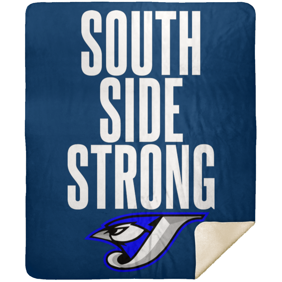South Side Strong Football MSHM Premium Sherpa Blanket 50x60