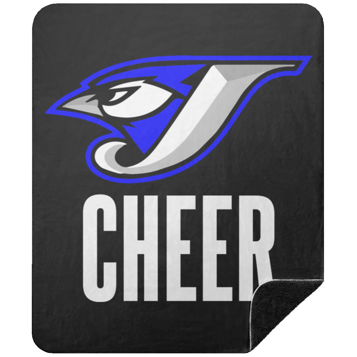 Logo Cheer BSHM Premium Black Sherpa Blanket 50x60