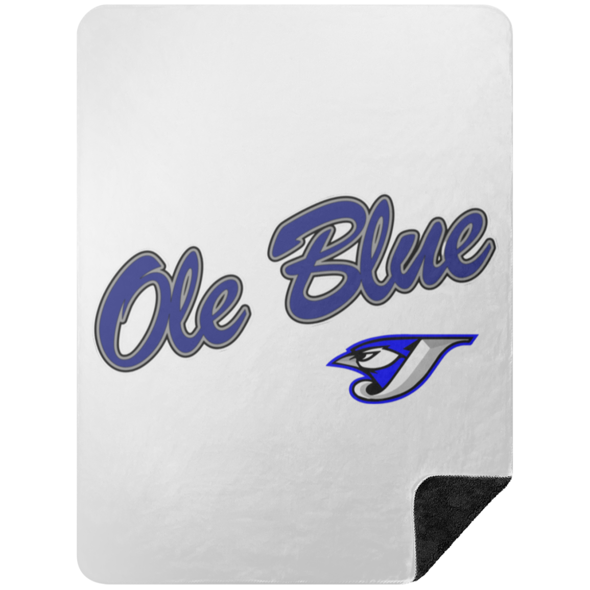 Ole Blue BSHL Premium Black Sherpa Blanket 60x80