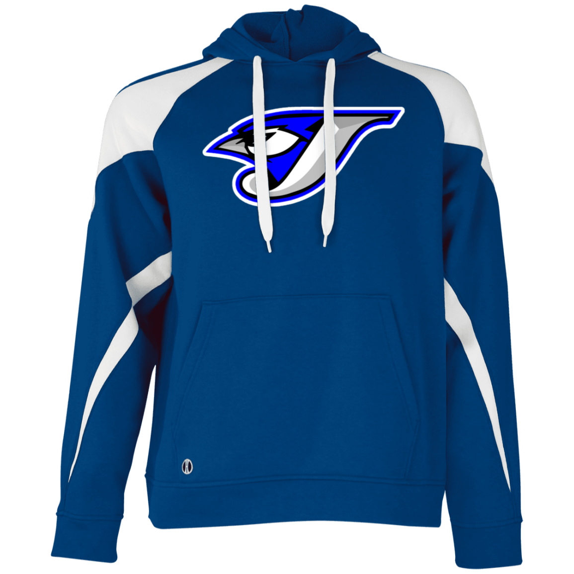 Logo 229546 Athletic Colorblock Fleece Hoodie