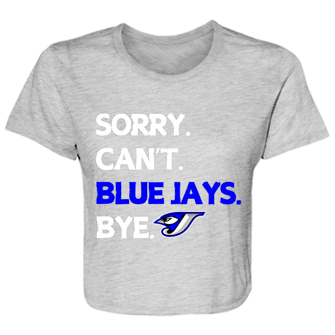 B8882 Ladies' Flowy Cropped Tee