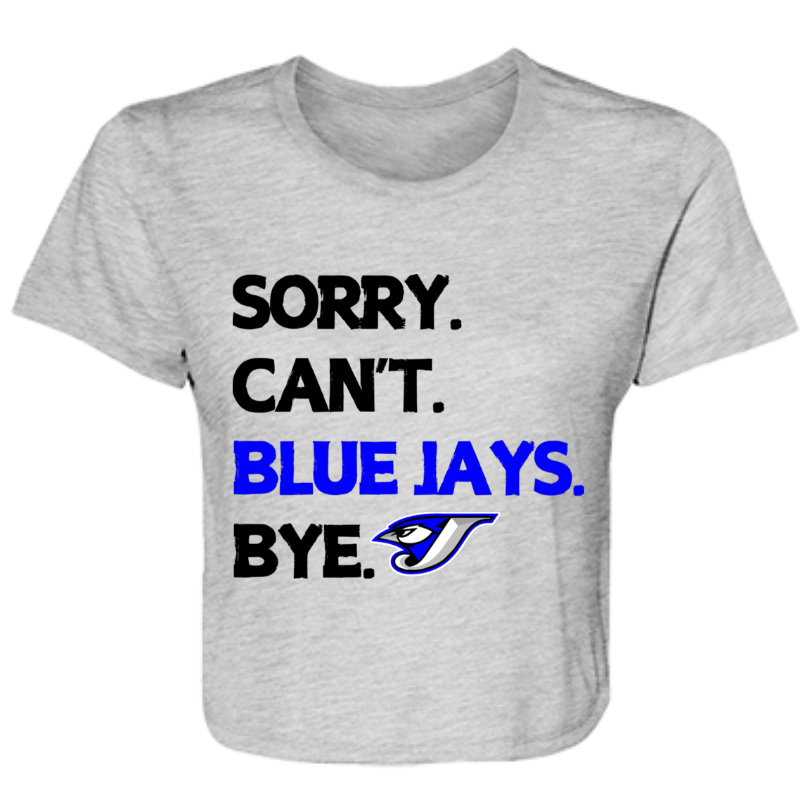 B8882 Ladies' Flowy Cropped Tee