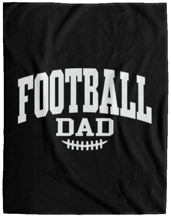Football Dad VPL Cozy Plush Fleece Blanket - 60x80