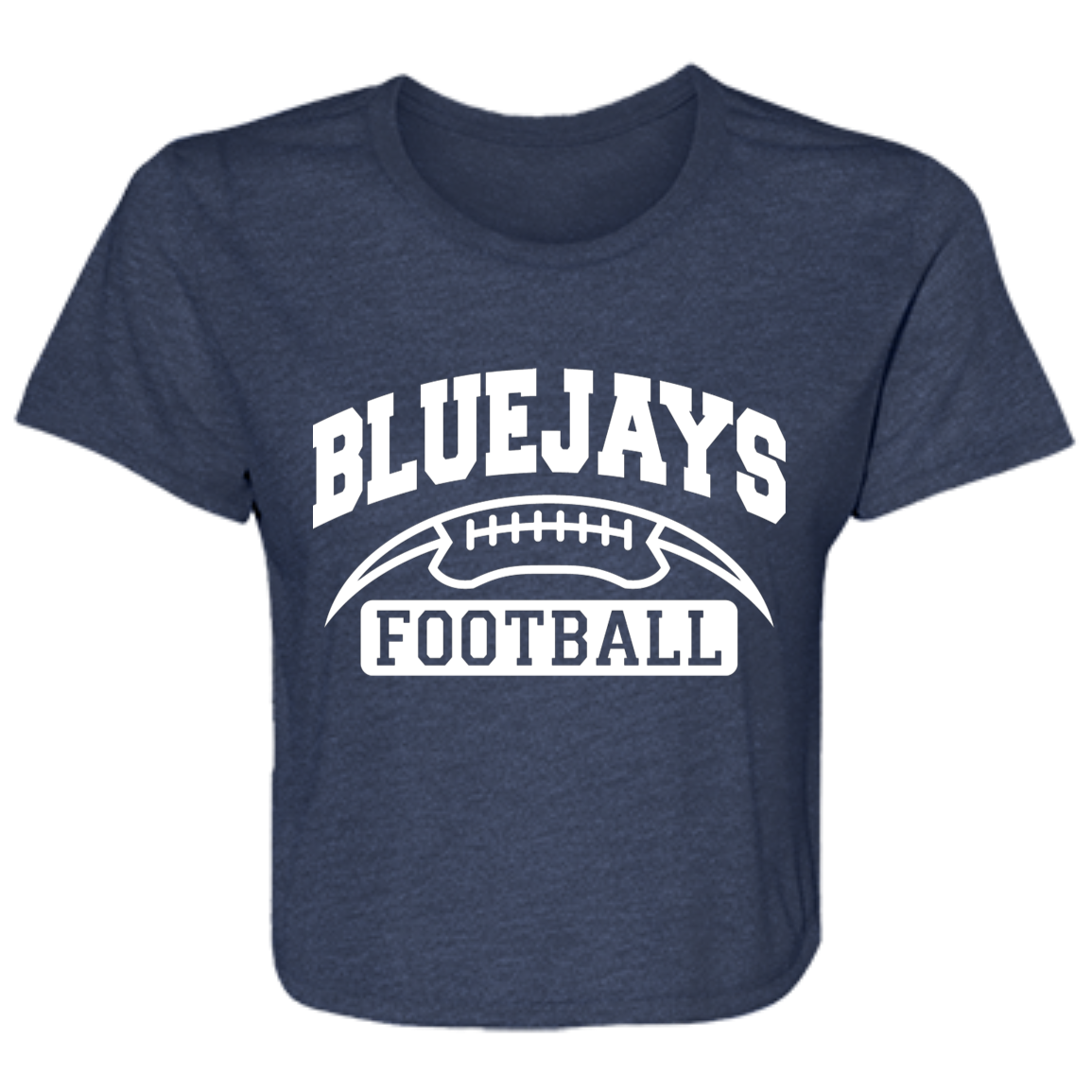 LBJ2 B8882 Ladies' Flowy Cropped Tee