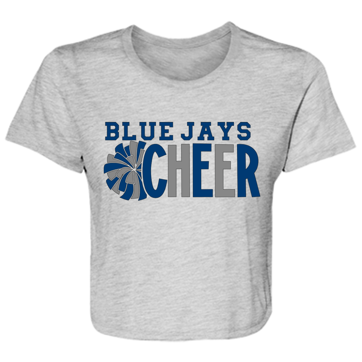 Cheer B8882 Ladies' Flowy Cropped Tee