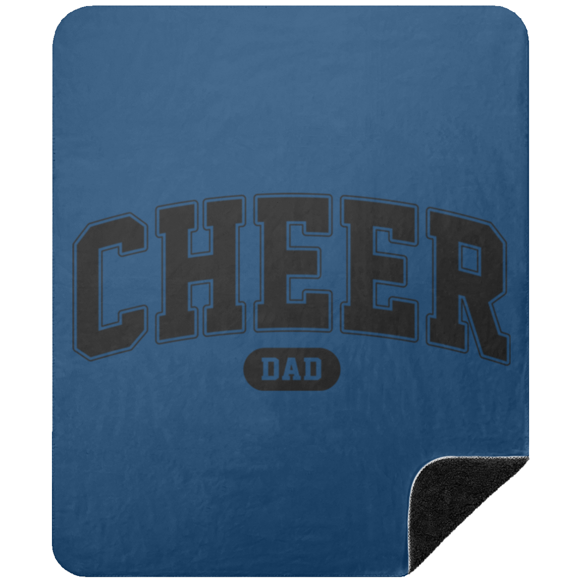 Cheer Dad BSHM Premium Black Sherpa Blanket 50x60