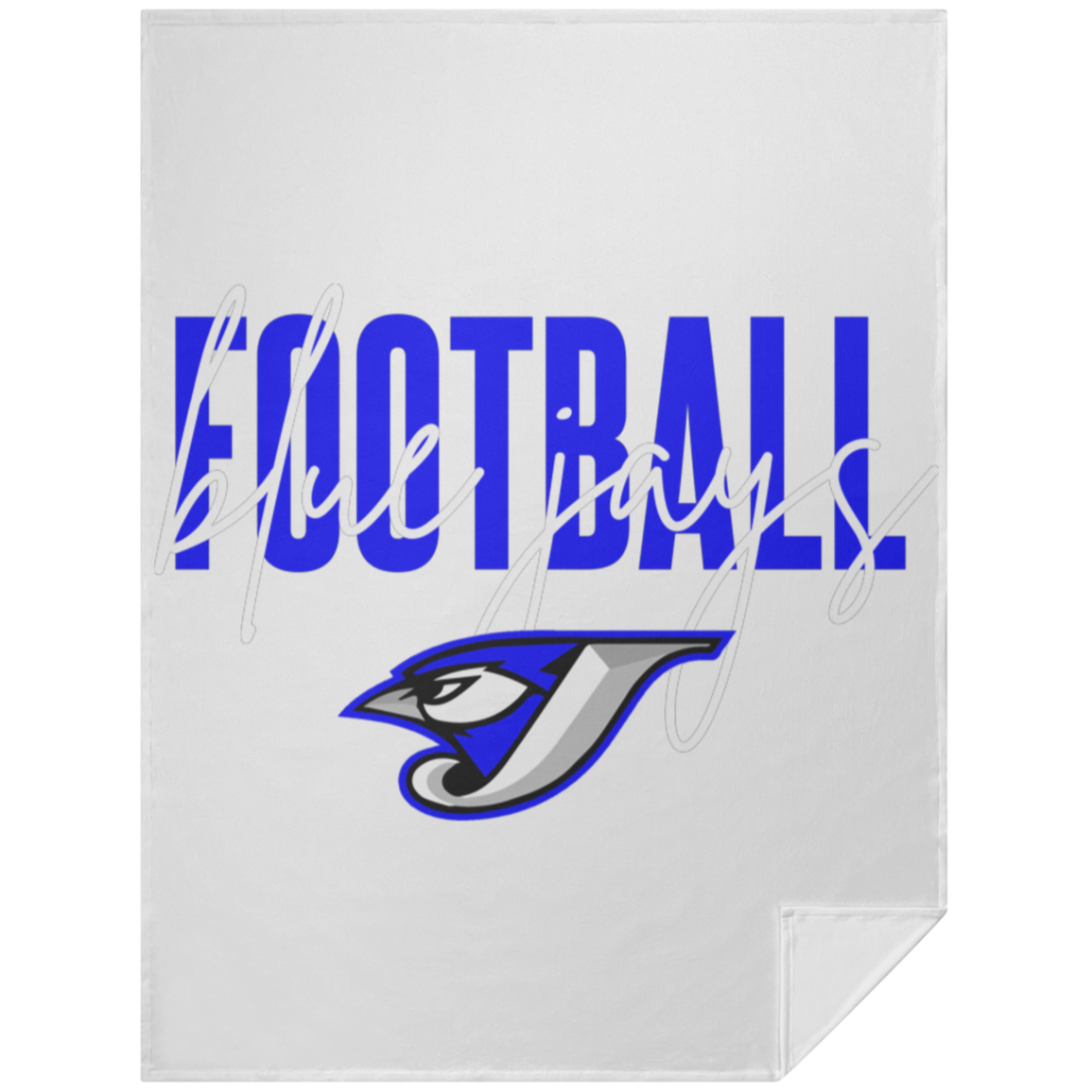 Script Football TVL Twin Velvet Blanket 60x80