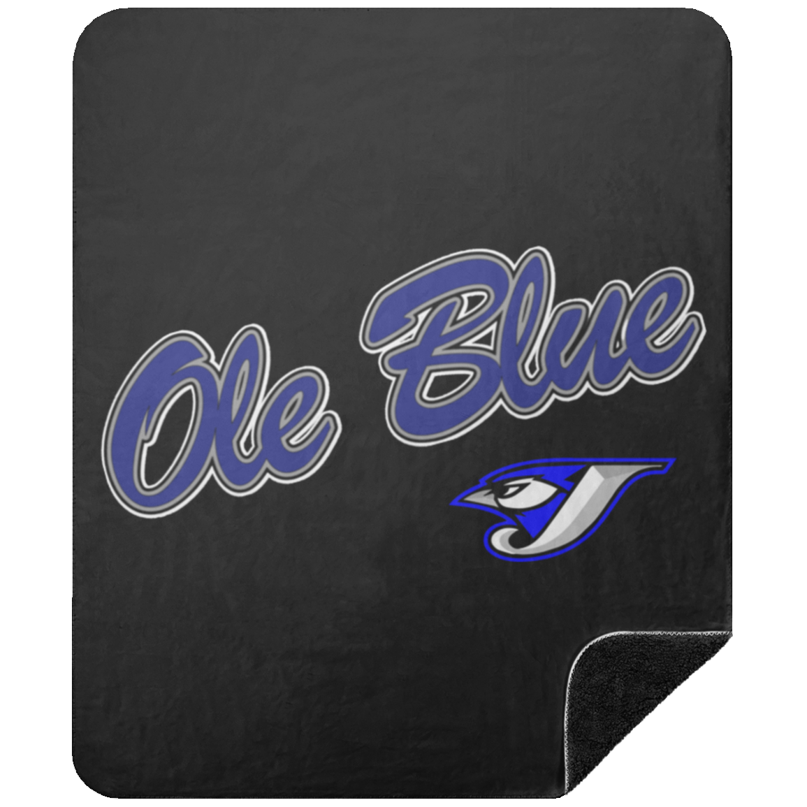 Ole Blue BSHM Premium Black Sherpa Blanket 50x60