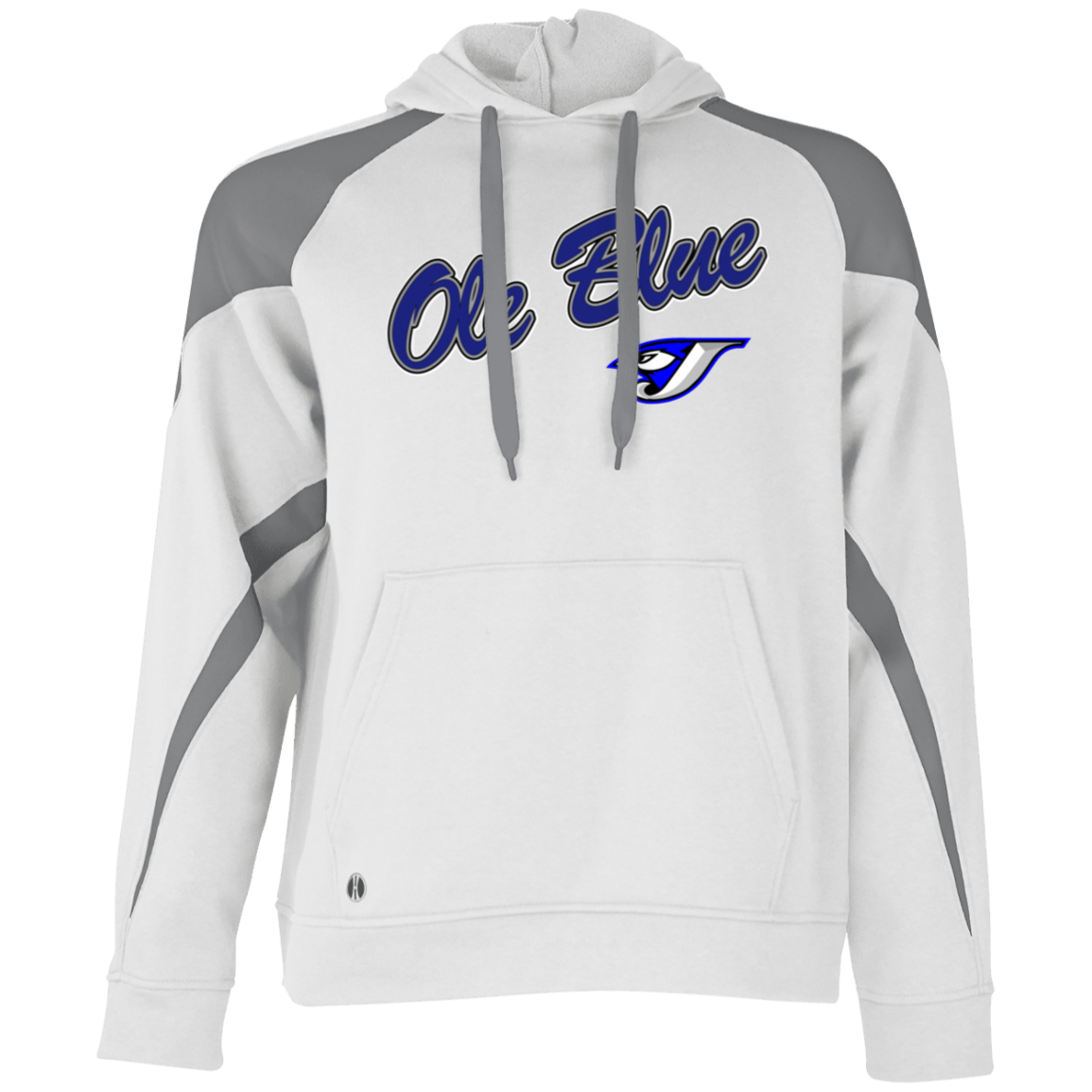 Ole Blue 229546 Athletic Colorblock Fleece Hoodie