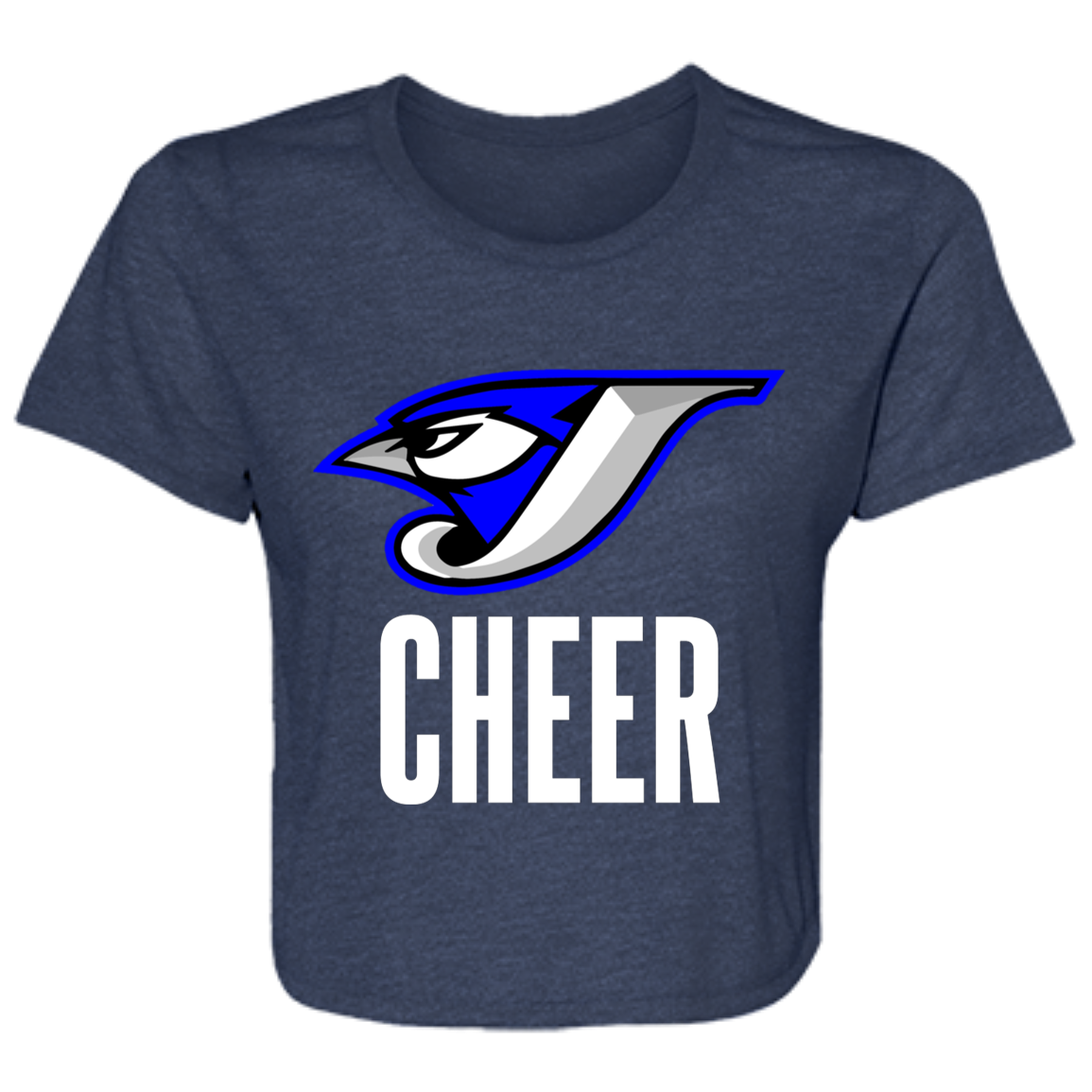 Logo Cheer B8882 Ladies' Flowy Cropped Tee