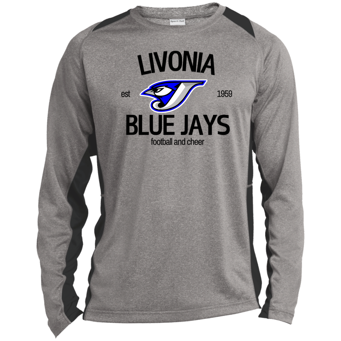 ST361LS Long Sleeve Heather Colorblock Performance Tee