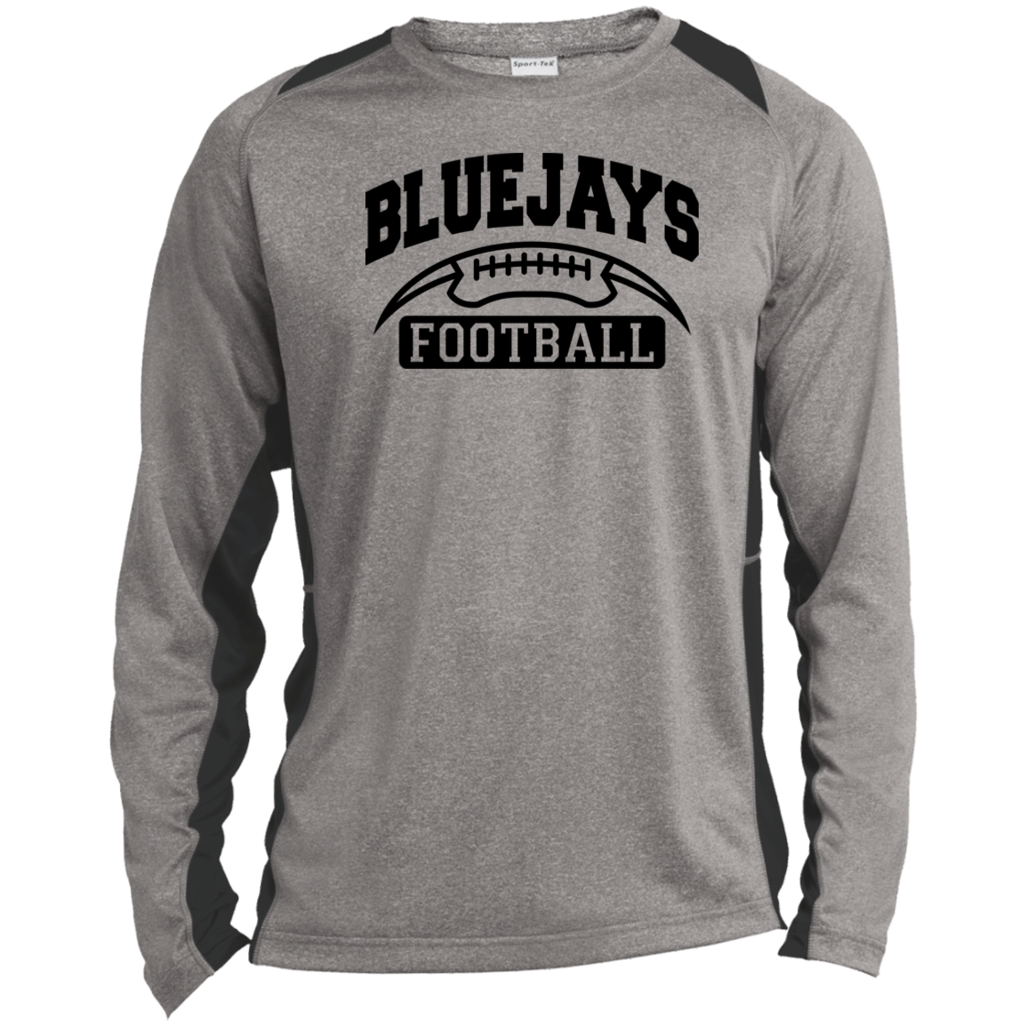 LBJ2 ST361LS Long Sleeve Heather Colorblock Performance Tee