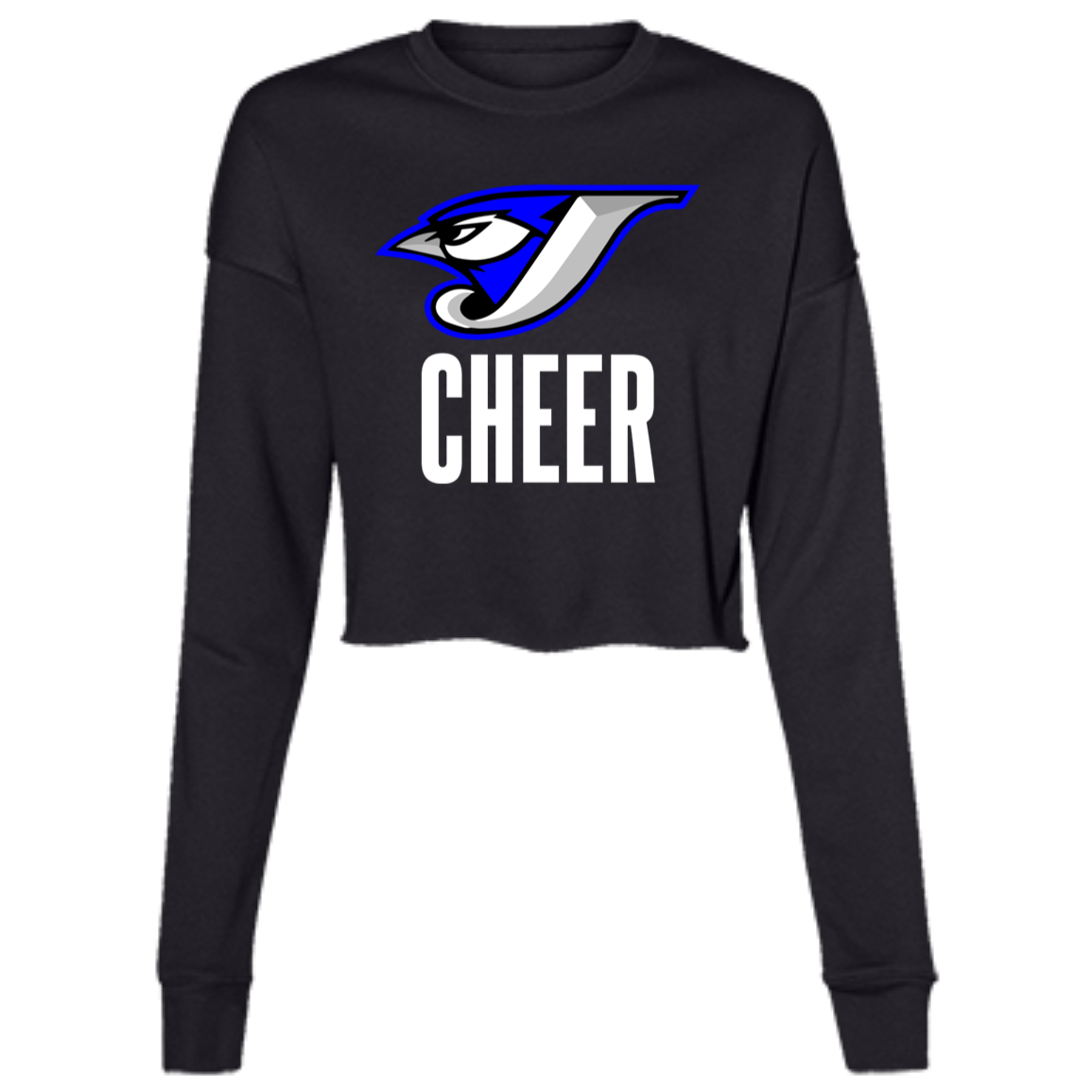 Logo Cheer B7503 Ladies' Cropped Fleece Crew
