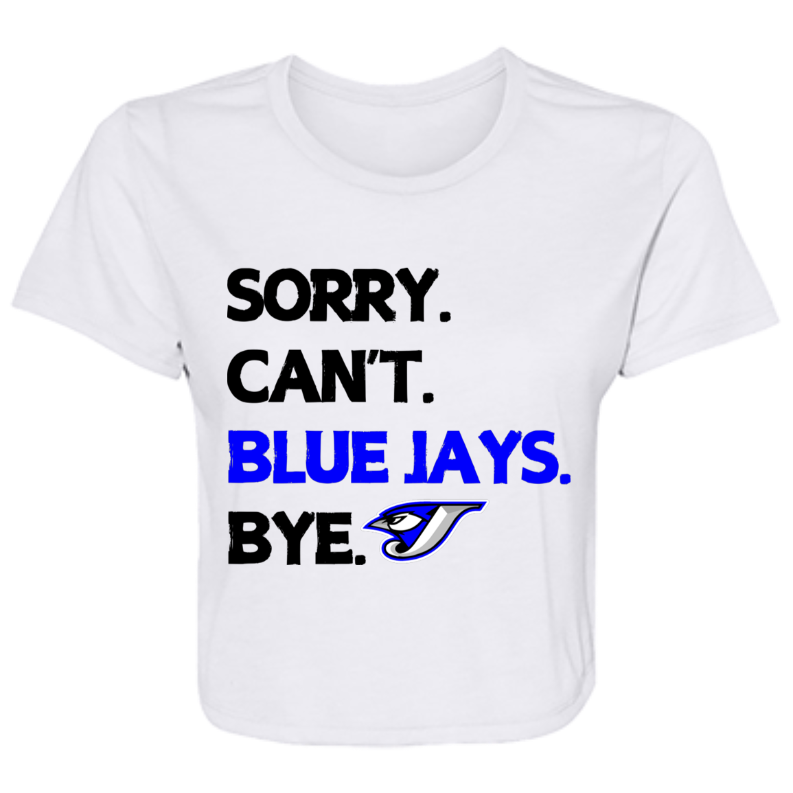 B8882 Ladies' Flowy Cropped Tee