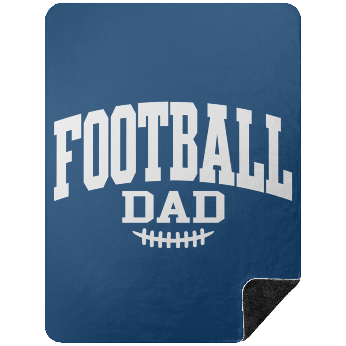 Football Dad BSHL Premium Black Sherpa Blanket 60x80
