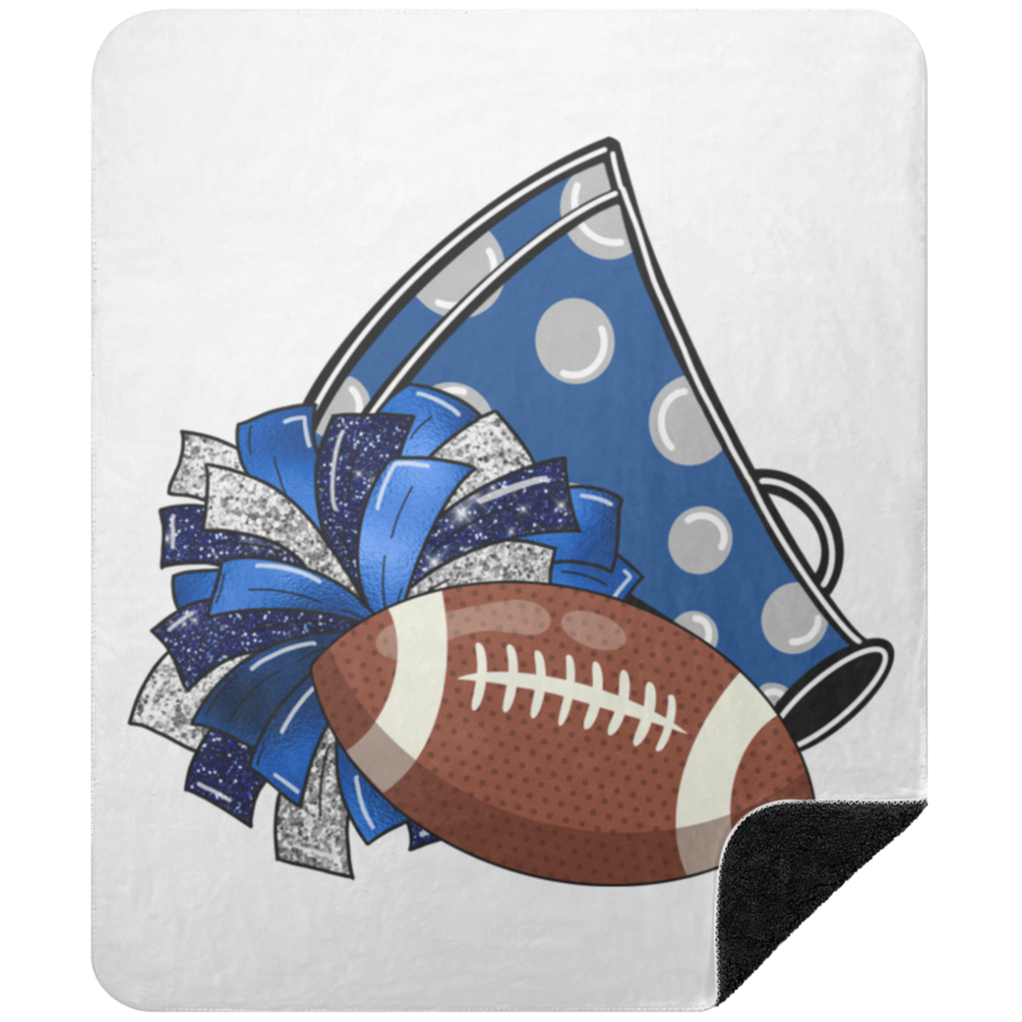 LBJ3 BSHM Premium Black Sherpa Blanket 50x60