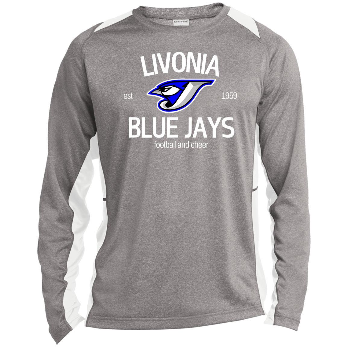 ST361LS Long Sleeve Heather Colorblock Performance Tee