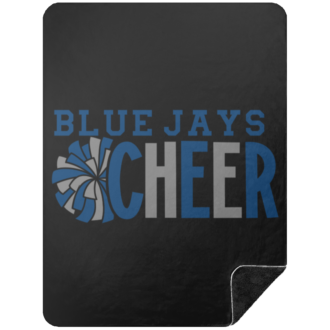 Cheer BSHL Premium Black Sherpa Blanket 60x80