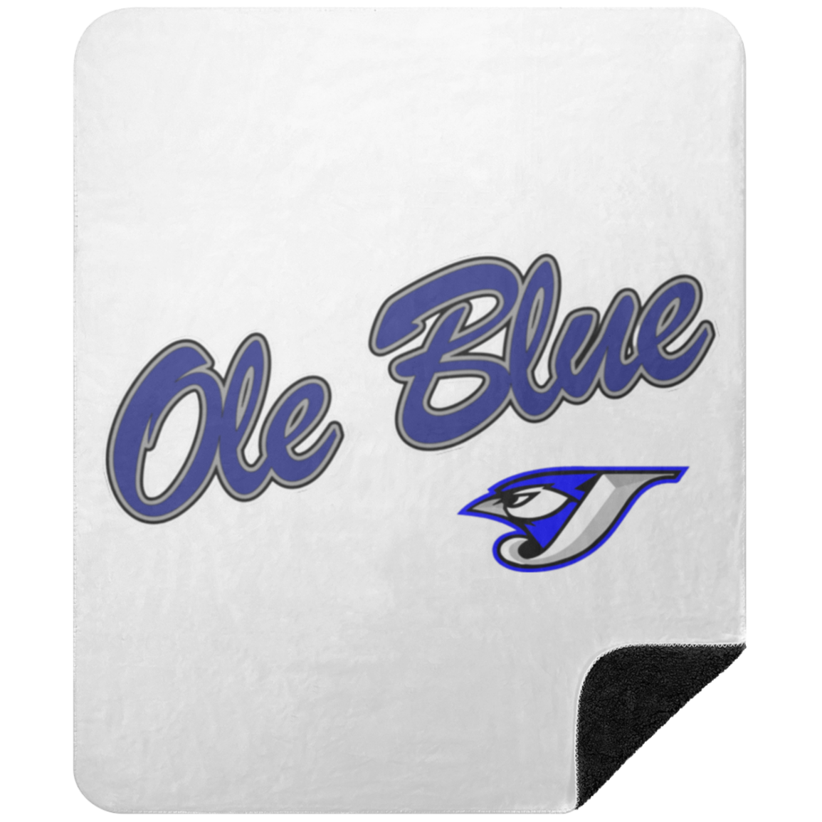 Ole Blue BSHM Premium Black Sherpa Blanket 50x60