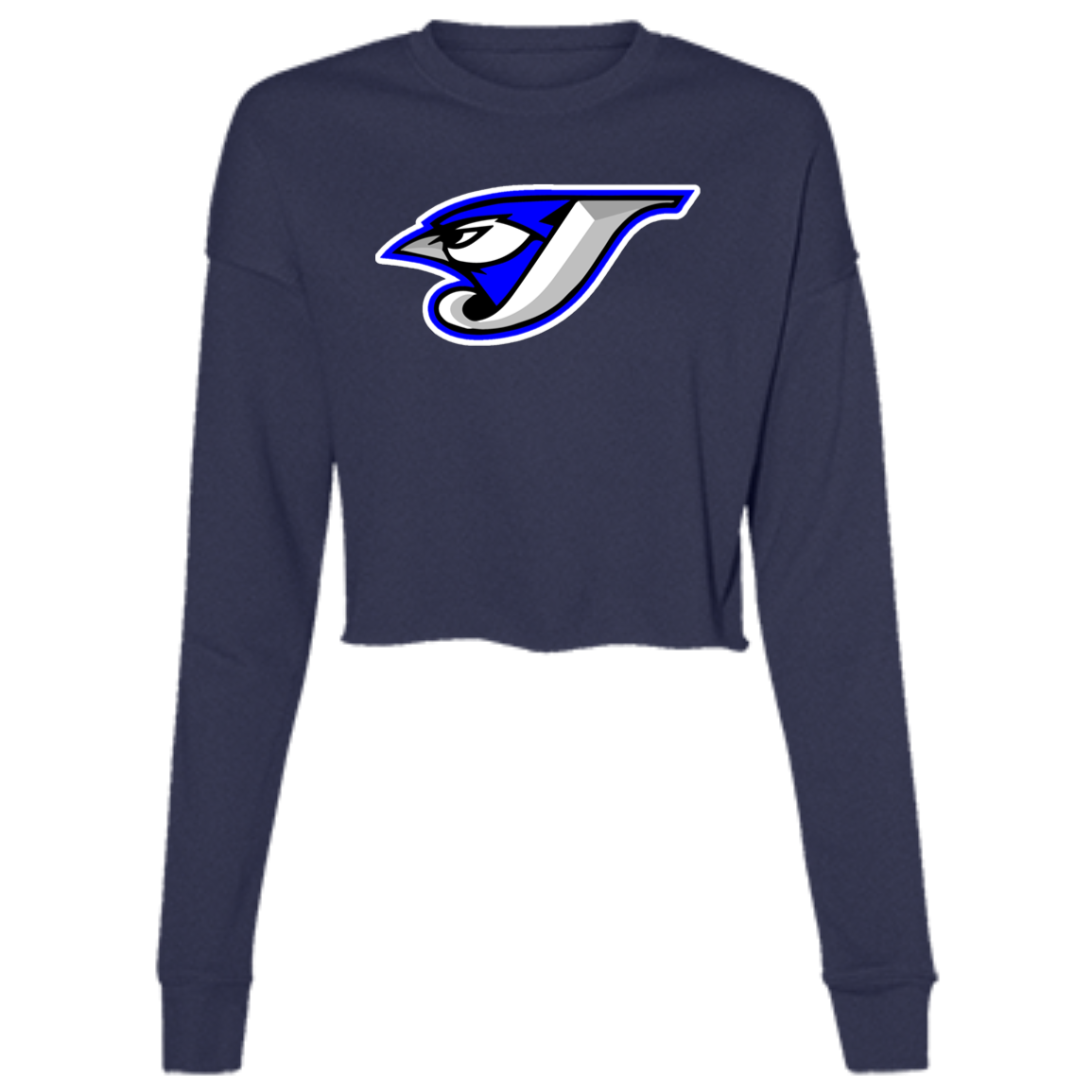 Logo B7503 Ladies' Cropped Fleece Crew