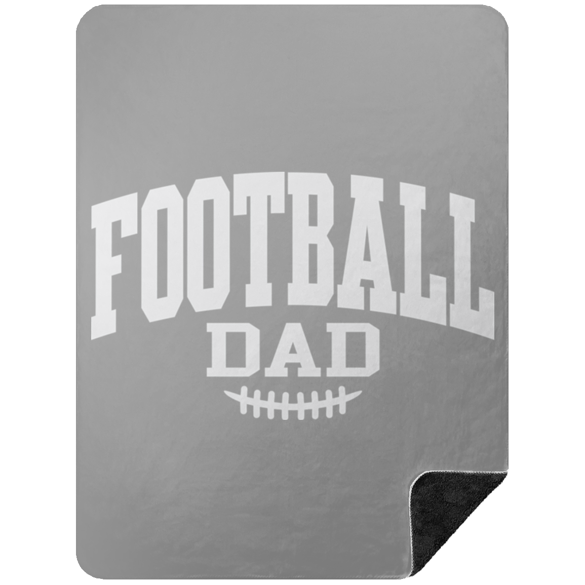 Football Dad BSHL Premium Black Sherpa Blanket 60x80